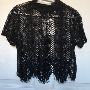 Zara lace shirt NEW WITH TAGS